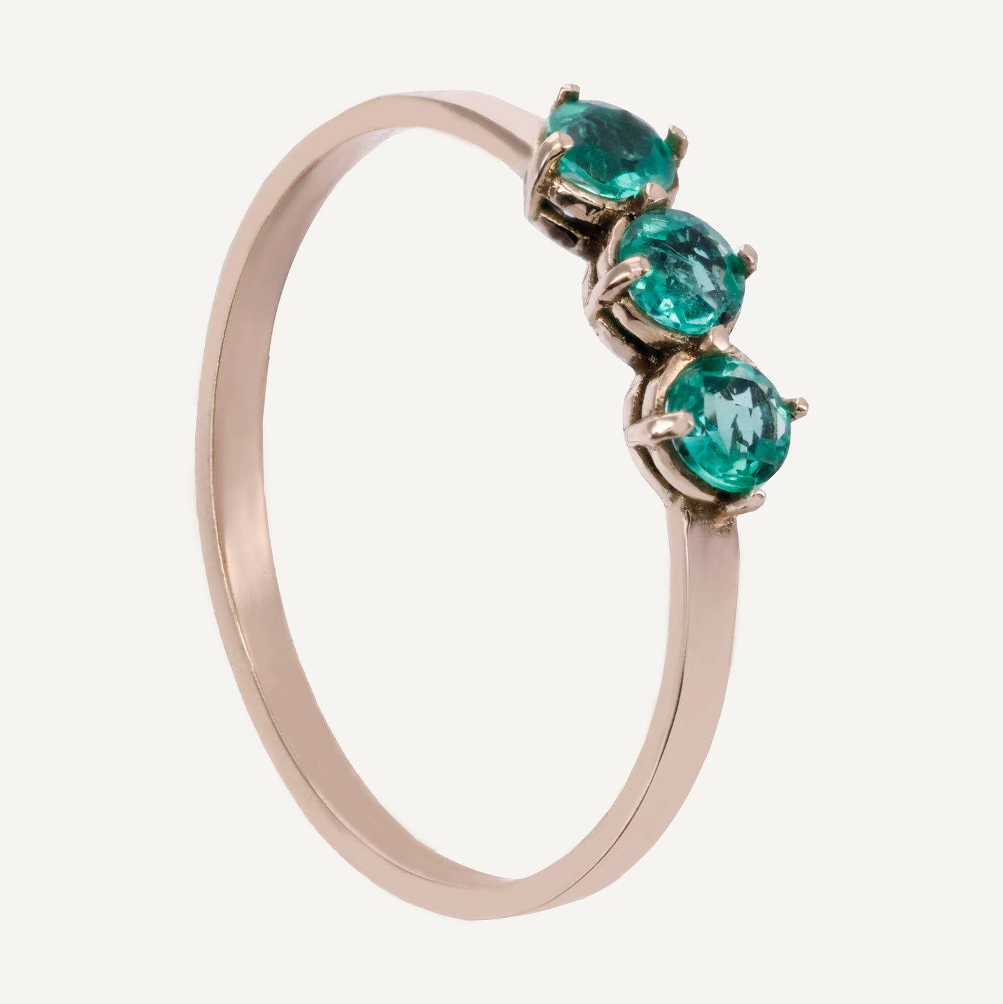ANILLO TRÍO ESMERALDAS