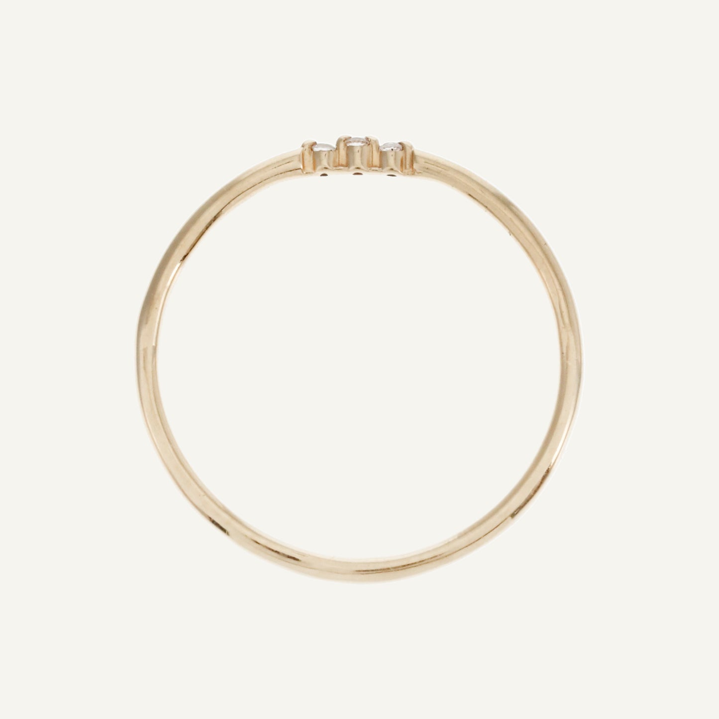 ANILLO 3 CHISPAS DIAMANTE ORO 18K