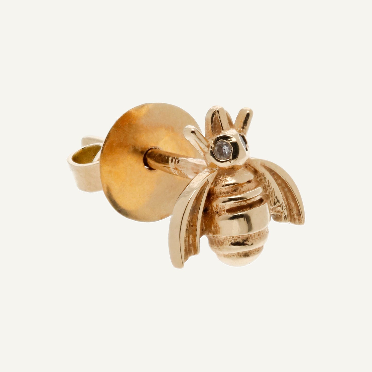 ABEJA CON DIAMANTES ORO 18K