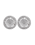 PAR DE ARETES SUPER HALO DIAMANTES