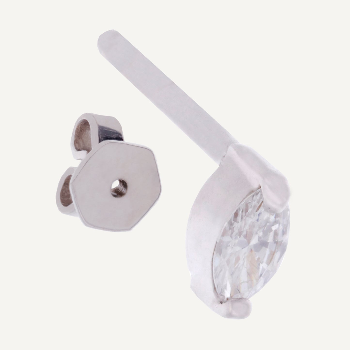 STUD MINI MARQUISE ORO 18K