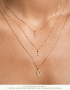DIJE LETRA CON DIAMANTES
