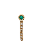 SEMIHOOP ESMERALDA Y DIAMANTES