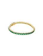 PULSERA TENNIS ESMERALDAS