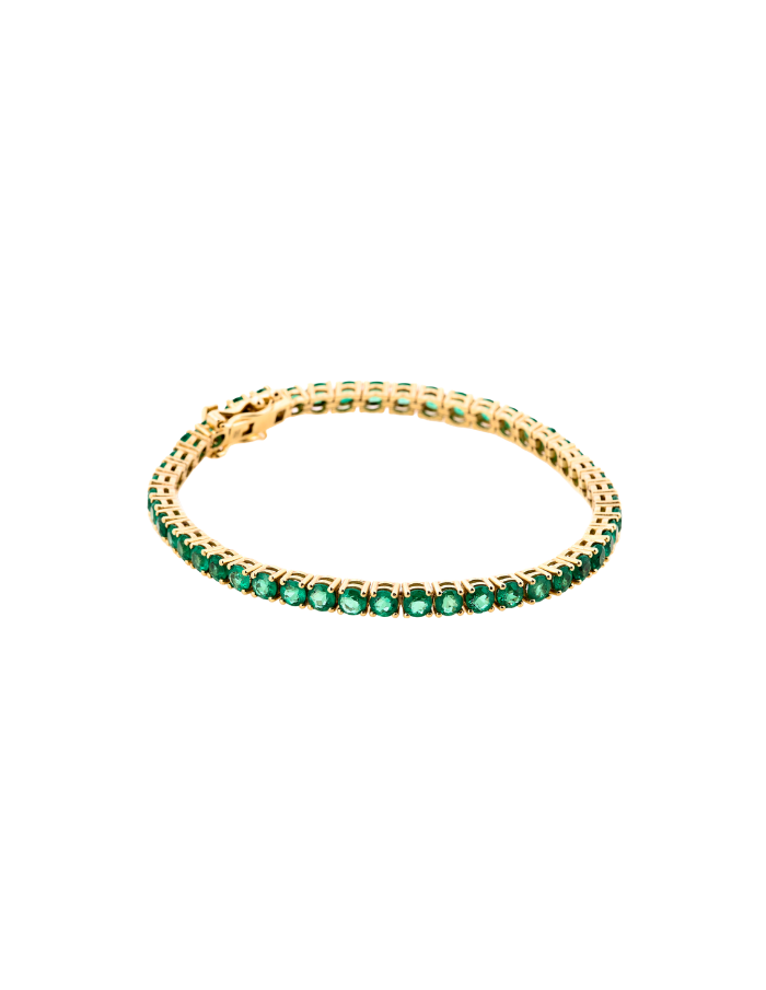 PULSERA TENNIS ESMERALDAS