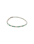 PULSERA TENNIS ESMERALDAS Y DIAMANTES