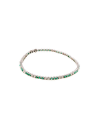 PULSERA TENNIS ESMERALDAS Y DIAMANTES