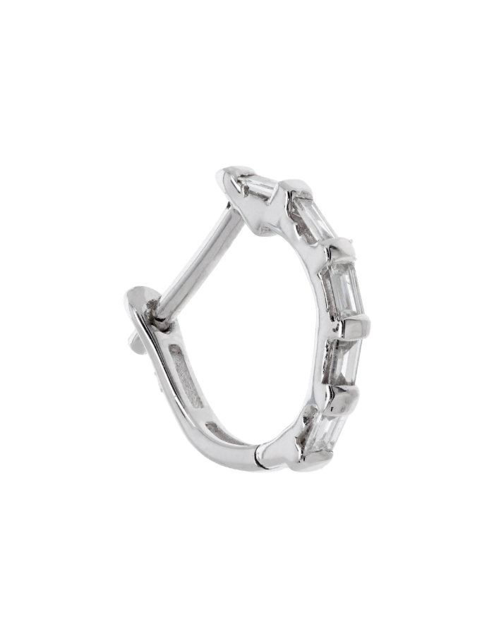 HOOP DIAMANTES BAGUETTE X5