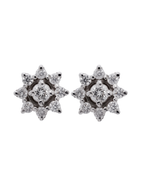 PAR DE FLOR DIAMANTES