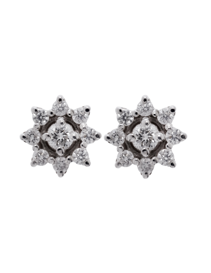 PAR DE FLOR DIAMANTES