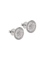 PAR DE ARETES SUPER HALO DIAMANTES