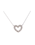 CADENA DIJE CORAZóN DIAMANTES