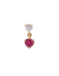 DIAMANTE CON CORAZóN RUBí