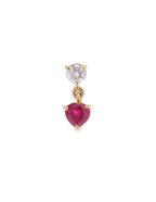 DIAMANTE CON CORAZóN RUBí