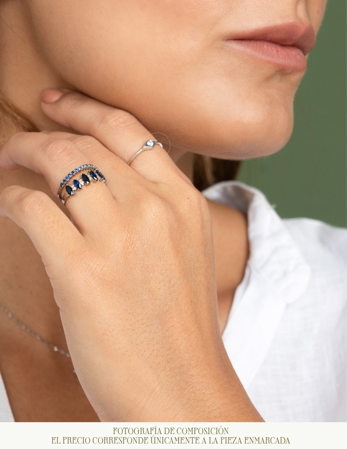 ANILLO OJO CON DIAMANTE