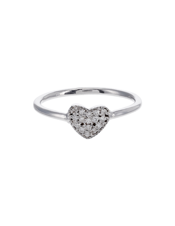 ANILLO CORAZÓN DIAMANTES