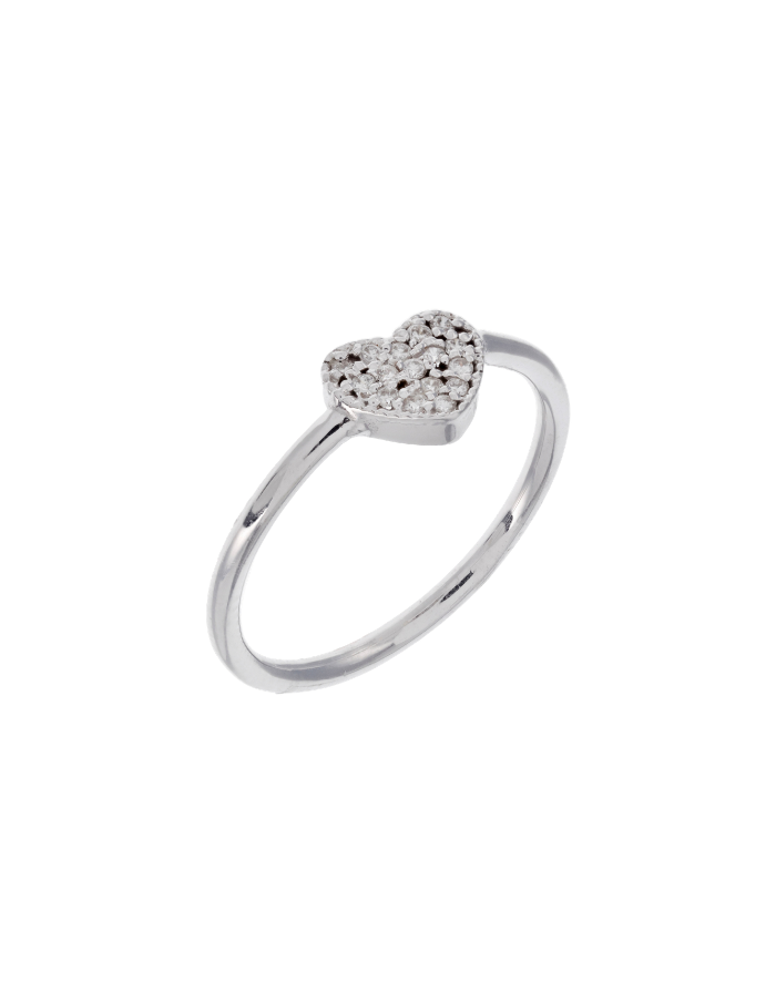ANILLO CORAZÓN DIAMANTES