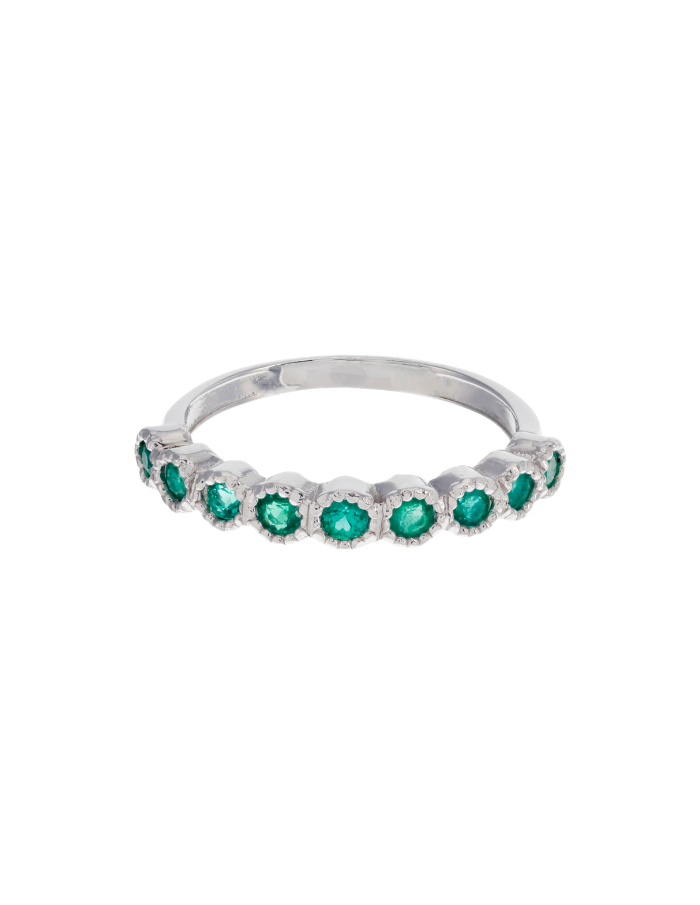 ANILLO ESMERALDAS MORITAS