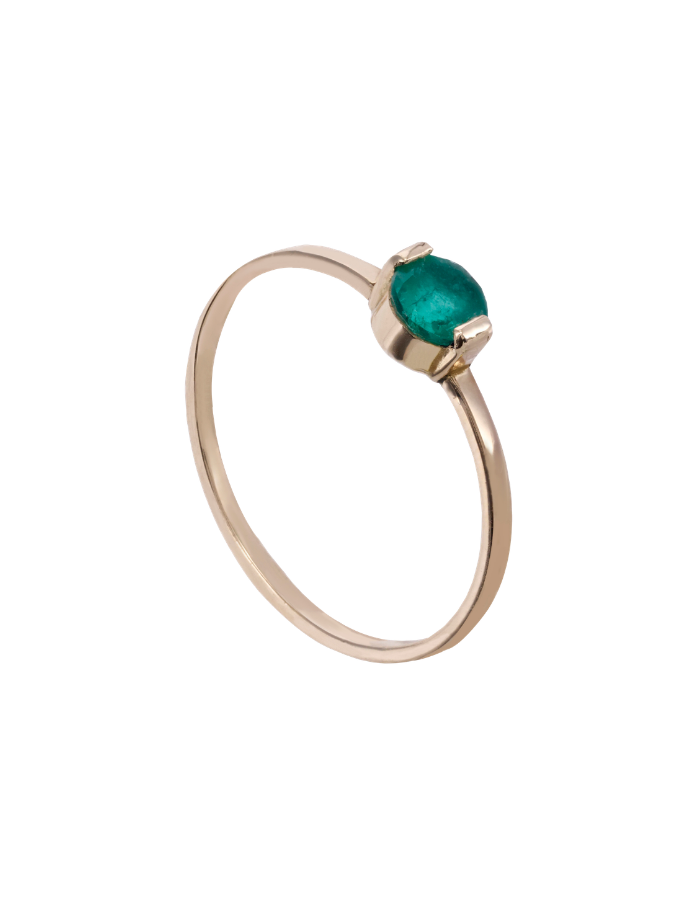 ANILLO ESMERALDA SOLITARIO