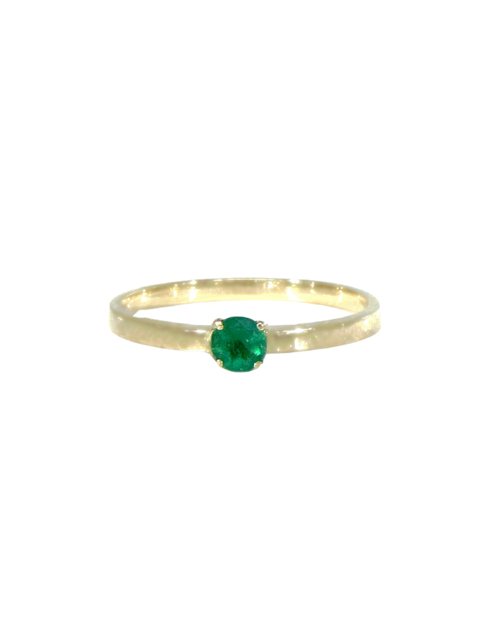 ANILLO ESMERALDA SOLITARIO
