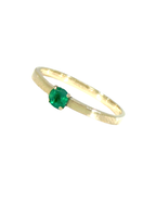 ANILLO ESMERALDA SOLITARIO