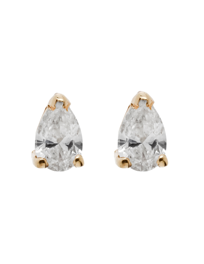 PAR DE STUDS GOTA DIAMANTE