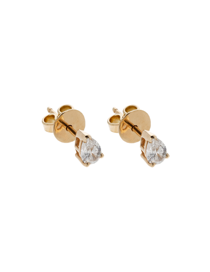 PAR DE STUDS GOTA DIAMANTE