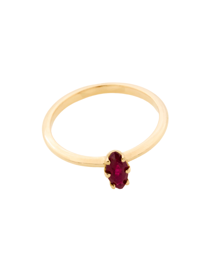 ANILLO RUBí MARQUISSE VERTICAL