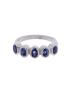 ANILLO ZAFIROS OVALADOS