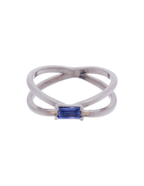 ANILLO ZAFIRO BAGUETTE