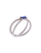 ANILLO ZAFIRO BAGUETTE