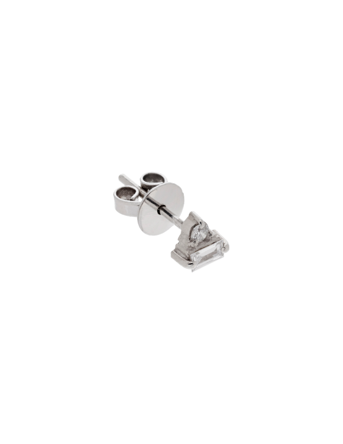 STUD DIAMANTE BAGUETTE Y REDONDO
