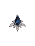 DIJE ZAFIRO GOTA CON DIAMANTES MARQUISSE