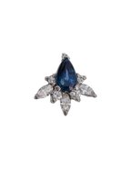 DIJE ZAFIRO GOTA CON DIAMANTES MARQUISSE