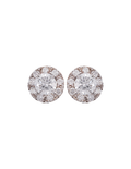 PAR DE DIAMANTE CENTRAL HALO DIAMANTES