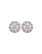 PAR DE DIAMANTE CENTRAL HALO DIAMANTES