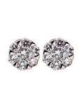 PAR DIAMANTES MINI FLOR ENGASTE INVISIBLE