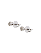PAR DIAMANTES MINI FLOR ENGASTE INVISIBLE