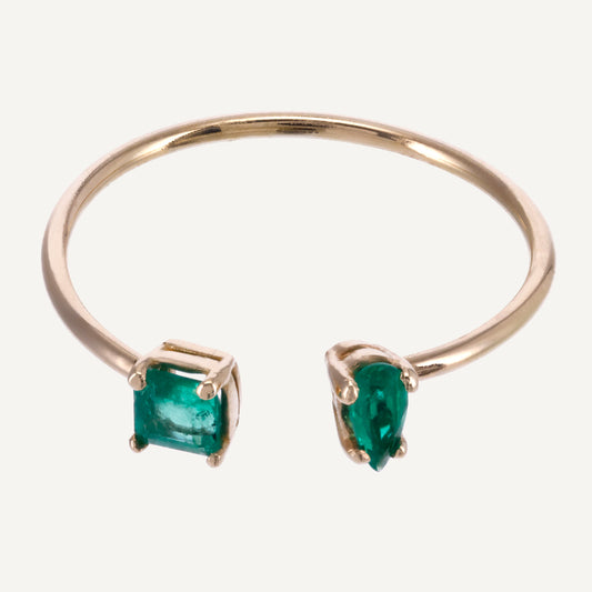 ANILLO TOI ET MOI CUADRADA Y GOTA