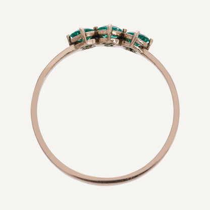 ANILLO TRÍO ESMERALDAS