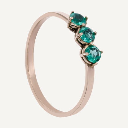 ANILLO TRÍO ESMERALDAS