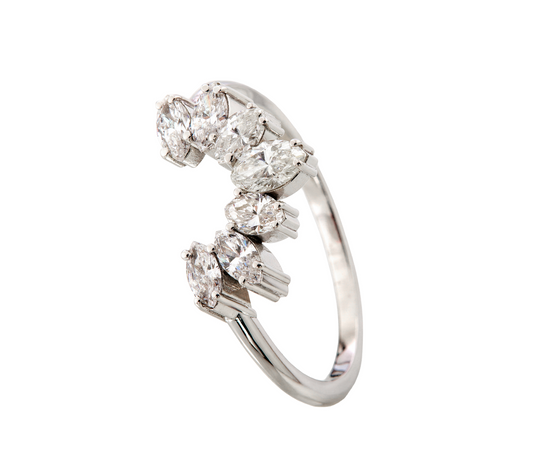 ANILLO TIARA DIAMANTES MARQUISSE